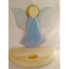 Ljusstake, blå ängel