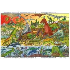 Golvpussel, Dinosaurier, 96 bitar