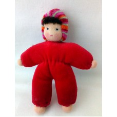 Liten kramdocka, röd