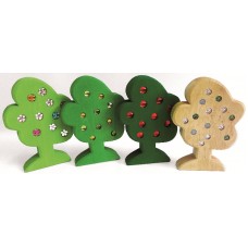 Träd-set, med glitterstenar