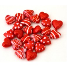 Glas, Hjärtan, blandade, 24 st