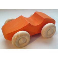 Träbil, orange