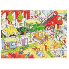 Träpussel, Vägarbete, 48 bitar