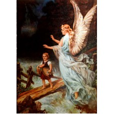 Poster,He1346 Skyddsängel m flicka
