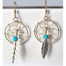 Silver, örhängen Dreamcatcher