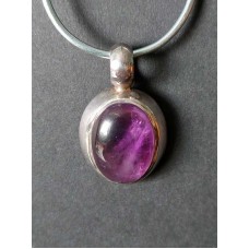 Silver, hänge Ametist