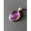 Silver, hänge Ametist