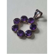 Silver, hänge - Ametist