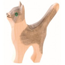 Katt, liten grå-vit Katt, liten grå-vit