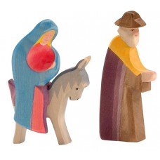 Maria på åsna och Josef, grupp