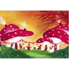 Vykort,BeS1003 Fest i tomtebyn