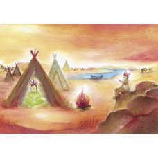 Vykort,BeTh1001 Indianby