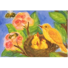 Vykort,M620 Fågelbo