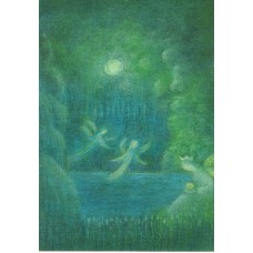 Vykort,M768 Älvor vid sagosjön