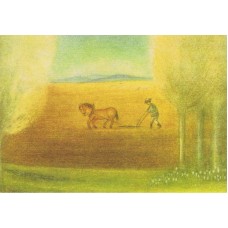 Vykort,M803 Mars Plöjande bonde