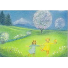 Vykort,M805 Maj Blommande träd