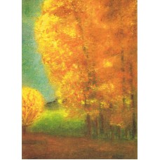 Vykort,M881 Höstträd