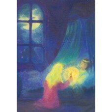 Vykort,R0351 På natten