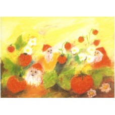 Vykort,R2889 Pysslingar bland smultron