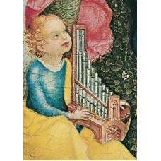 Vykort,R3563 - Ängel med orgel