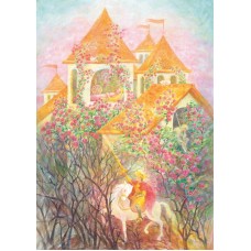 Vykort,R3746 Törnrosa