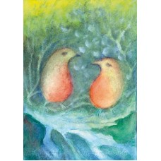 Vykort,R3748 Fågelprat