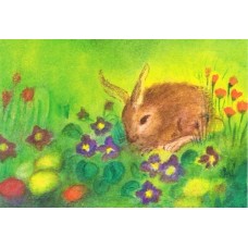 Vykort,R3750 Påskhare