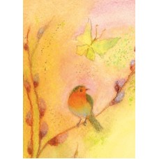 Vykort,R3960 Vårkvitter