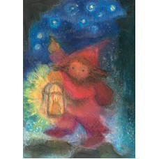 Vykort,R5040 Pyssling med lykta