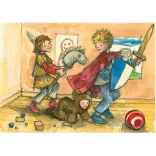 Vykort,R5202 Lekande barn Februari