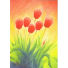 Vykort,R5252 Tulpaner