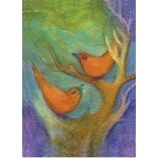 Vykort,R5415 Fågelkvitter