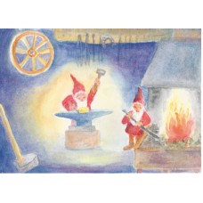 Vykort,R5519 Smidande Pysslingar