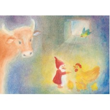 Vykort,R5524 Pyssling i stallet