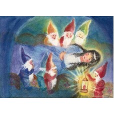 Vykort,R5716 Snövit, dvärgar