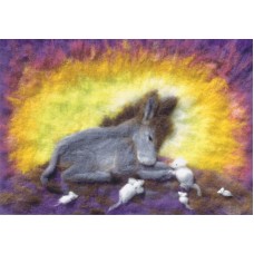 Vykort,M438 Åsna o möss