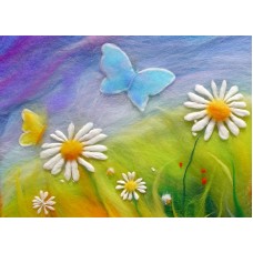 Vykort,P55 Blommor och Fjärilar