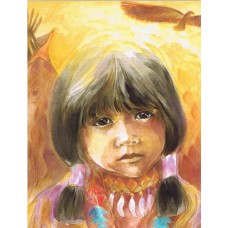 Vykort,Vr1005 Indianflicka