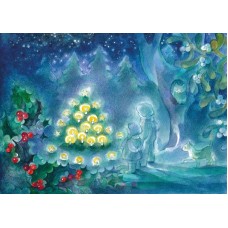 Vykort,Vr169 Stjärneträd i skogen