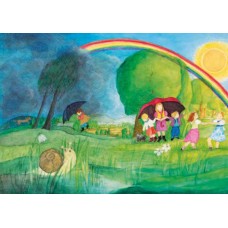 Vykort,W5010 Regnbåge