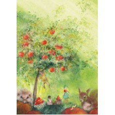 Vykort,W7004 Äppelträd