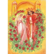 Vykort,Mz211 Törnrosa med prins