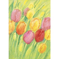 Vykort,Mz322 Tulpaner