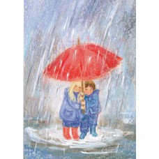 Vykort,Mz355 Under mors paraply